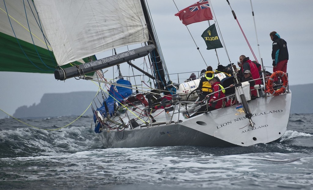 Lion New Zealand. skippered by Alistair Moore, near Cape Raoul - 2009 Rolex Sydney to Hobart ©  Rolex/ Kurt Arrigo http://www.regattanews.com